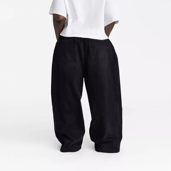 KBB by Kahlana The Rachel Jean Low Rise & Wide Leg Black Wash Jeans - Size 24 3X - Picture 2 of 6